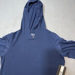 Marc New York Performance Hoodie Womens Large Blue NEW Mesh Trim MN2T5604